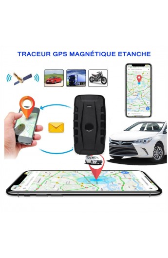 GPS Tracker Etanche aimanté - Longue Autonomie 10000 Mah